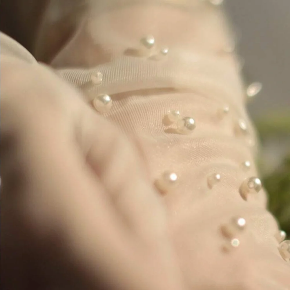 Formal Mesh Beaded Long Gloves NEW 🏷️
